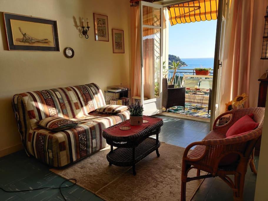 Vintage Flat On Villefranche Bay - Free Car Park Exterior foto